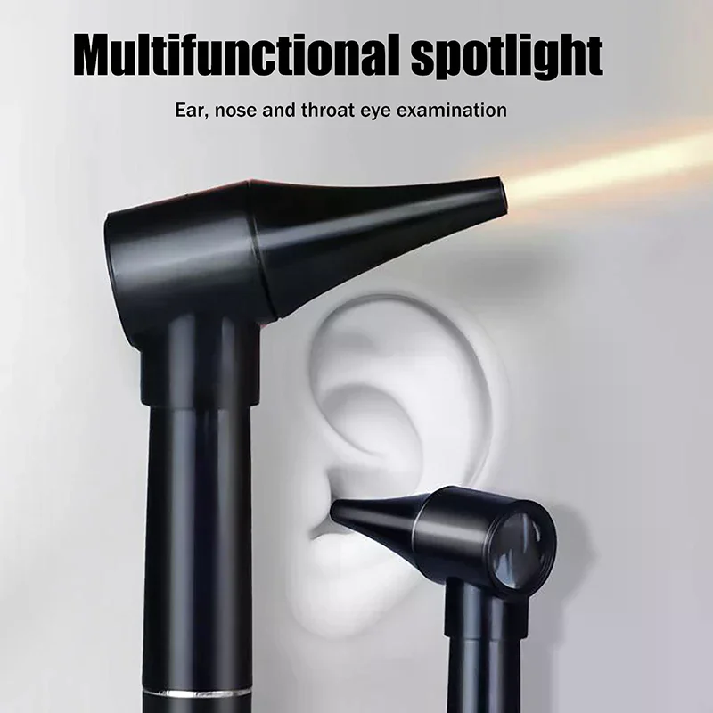 Mini Diagnostic Otoscope Kit 5 Pcs Speculas Magnifying Lens Led Light Flashlight Diagnostic Instrument Nurse Student Doctors