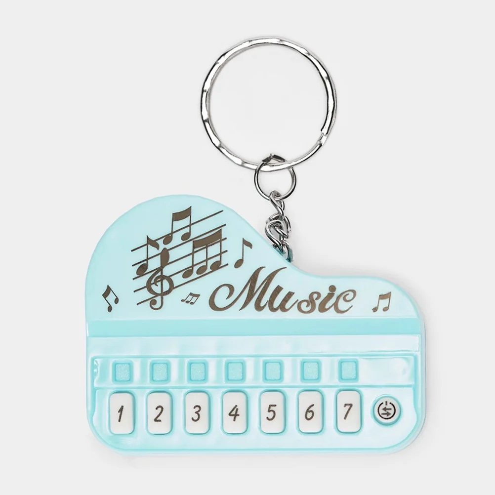 

2 Pcs Hanging Christmas Socks Decoration Music Piano Keychain Plastic Exquisite