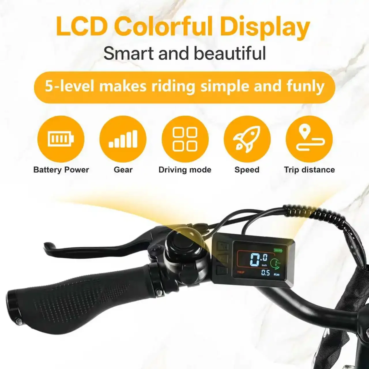 TTGO C2PRO Urban Commuting E-Bike 250W Bürstenloser Motor 36V18Ah Lithium-Akku Elektrofahrrad 26*1,95" Reifen Trip E-Bike – Detail 3