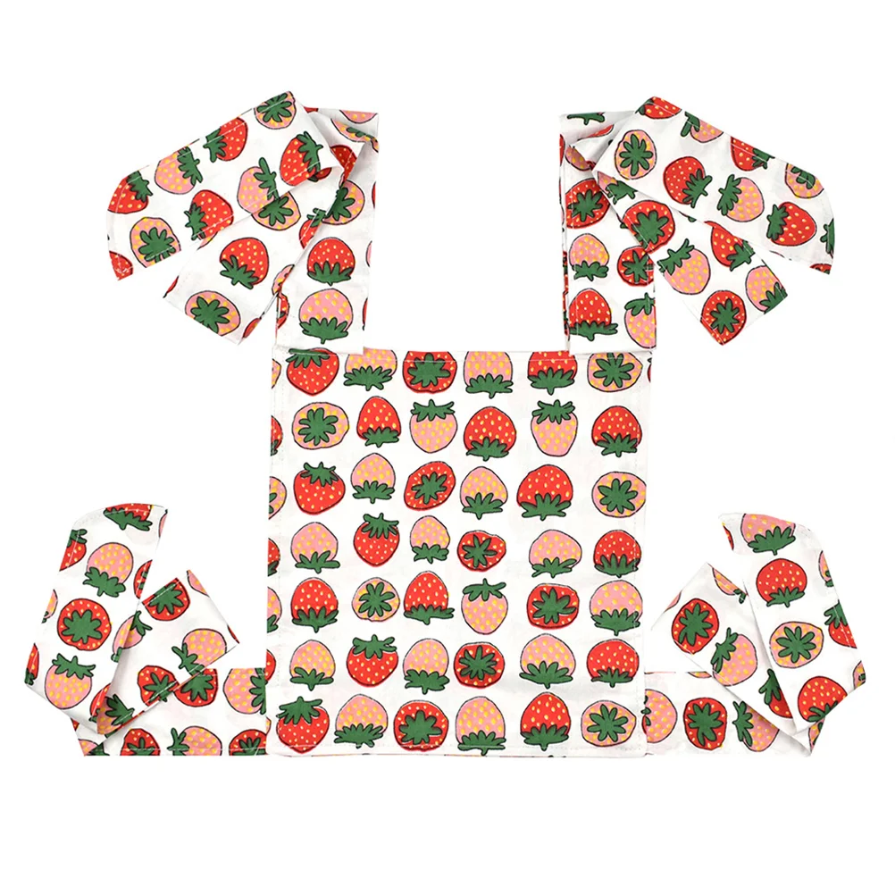 

Children's Sling Cotton Baby Toy Cartoon Red Strawberry Pattern Shoulder Sling Baby Carrier