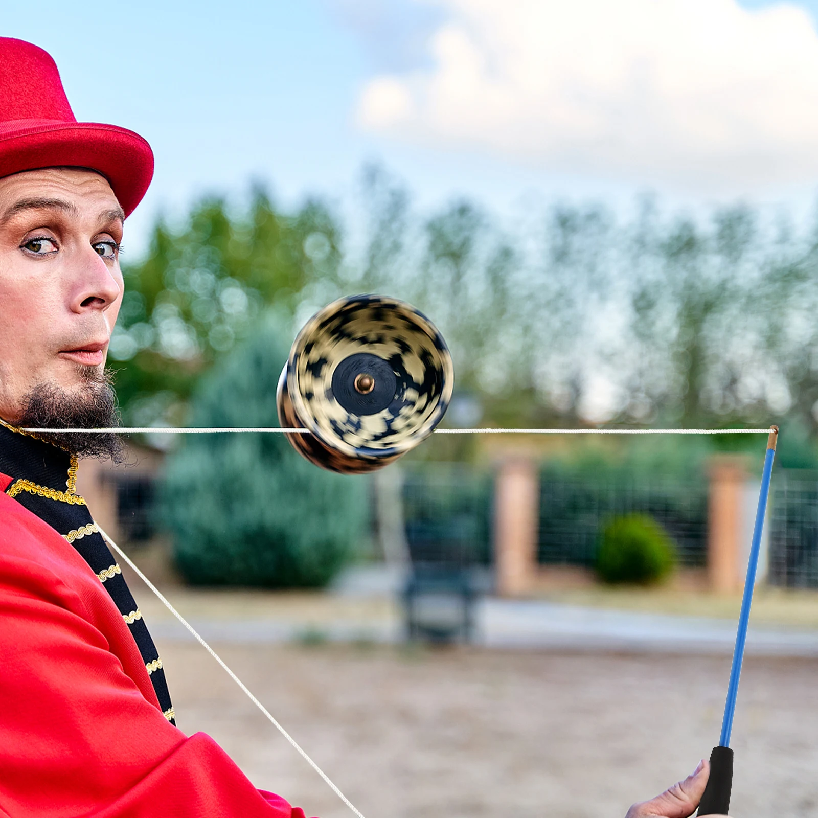 【original】 Anti-slip Diabolo Handstick Solid Professional Juggling Replacement Lightweight Precision Control Traditional.