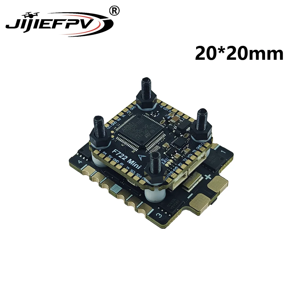 Détail du dissipateur thermique sur le Mini F722 ESC 55A pour drone FPV, performances fiables