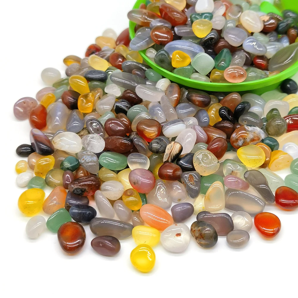 Colorful Natural Crystal Gravel for Reiki Healing and Home Decor