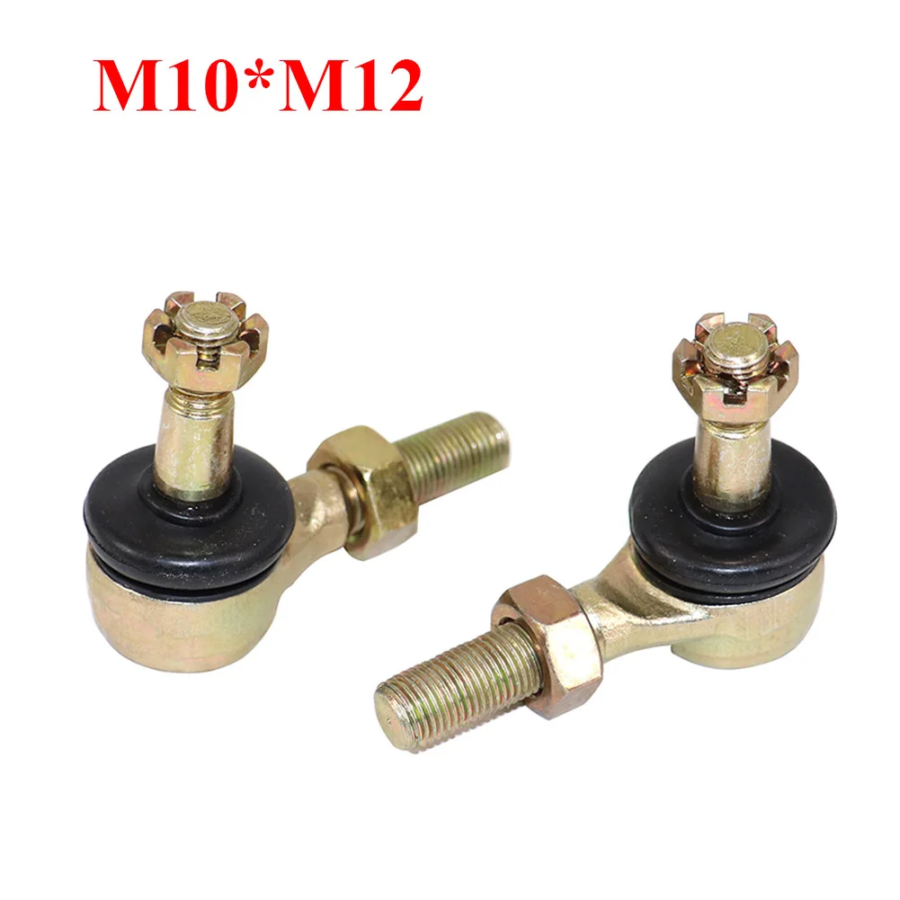 1 Pair M10*M12 Ball Joint Metal Tie Rod Taper Ball Joint For 50cc 70cc 90cc 110cc 125cc 150cc 200cc 250cc ATV Quad Quad a pair taper spindle left
