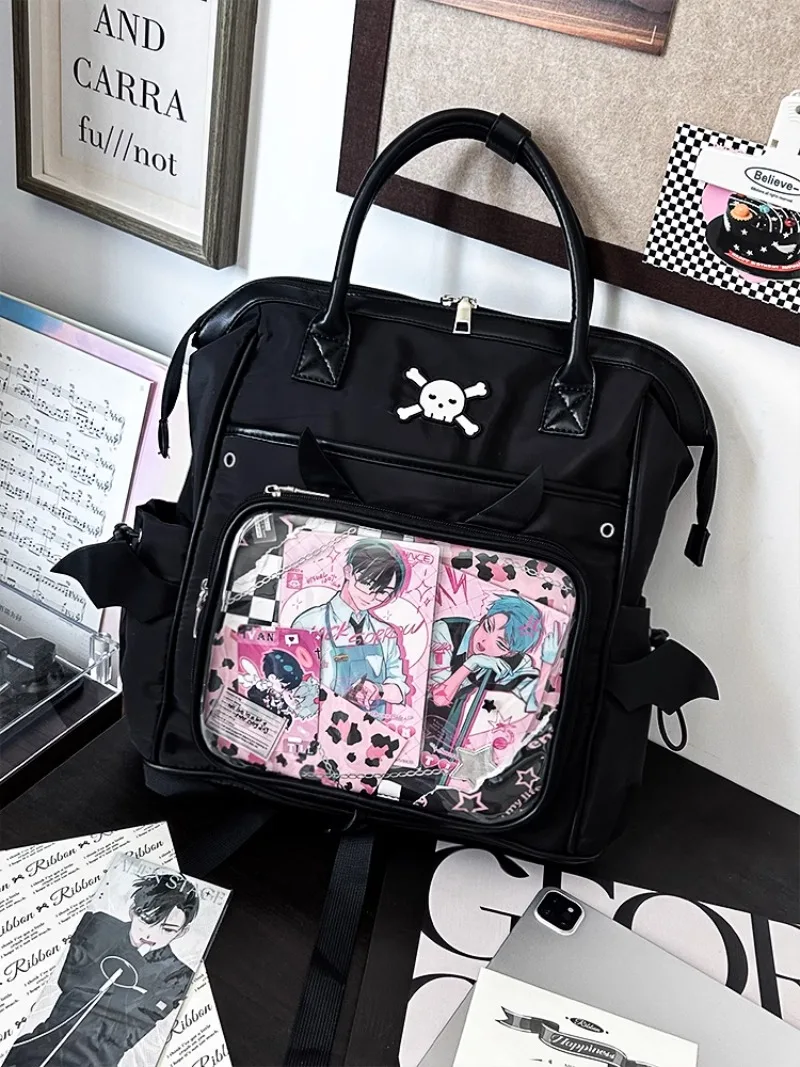 Transparent Ita School Bag Large Capacity Mochilas Mujer Daily Using Mochila All-match Student Backpack Original Women Bags 6