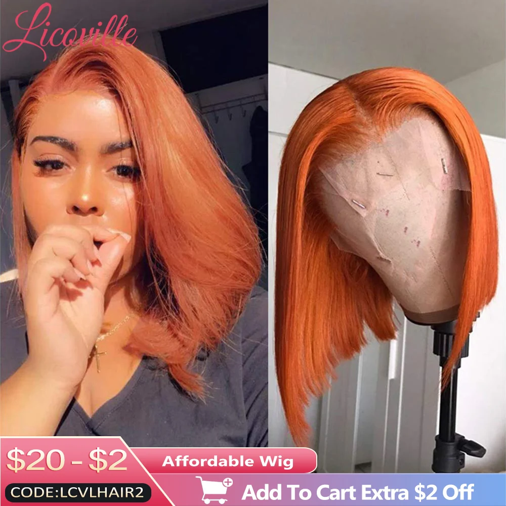 Orange Frontal Wig Human Hair Isee Hair Wig Frontal 613 Frontal Wig