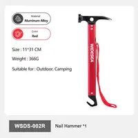 Feriales Widesea Camping-Nagelhammer – Ultraleichte Aluminiumlegierung – Robuster Multifunktions-Hammer für Zeltheringe, Outdoor & Rucksacktouren 1