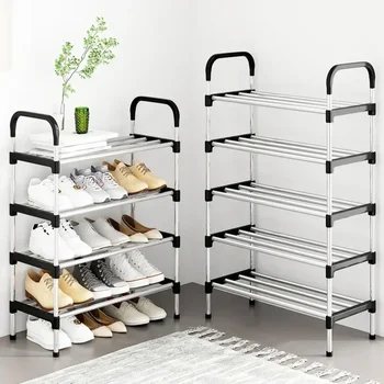 Simple Shoe Rack Multi Layer Dustproof Household Doorstep Shoe Cabinet Storage Space Saving Assembly of Living Room Shoe-shelf 1