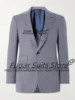 Business Navy Blue High Qublity Men Suits Slim Fit Peak Lapel Groom Prom Tuxedos 2 Pcs Sets Office Work Male Blazers Ropa Hombre 1
