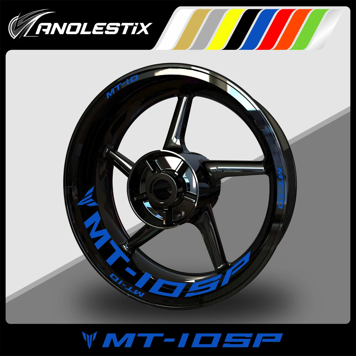 AnoleStix Reflective Motorcycle Wheel Sticker Hub Decal Rim Stripe Tape For YAMAHA MT10 SP 2019 2020 2021 2022 2023