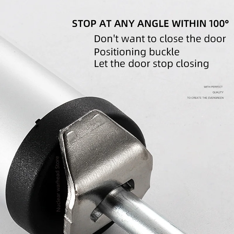 Automatic Spring Door Closer 90 Degrees Positioning Stop Buffer Speed Adjustment Door Closing Device Furniture Hardware door stopper door closer