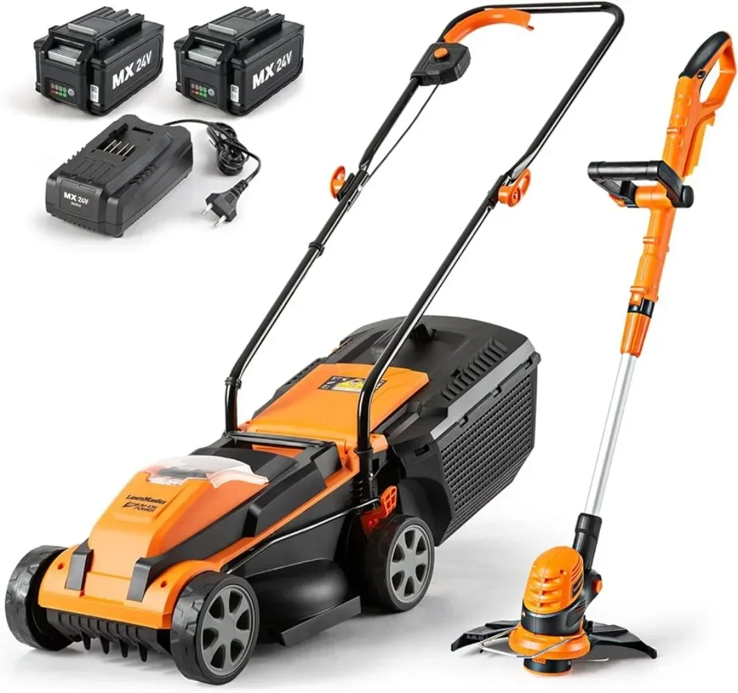 

New 20VMWGT 24V Max 13-inch Lawn Mower and Grass Trimmer 10-inch Combo with 2x4.0Ah Batteries and Charger lawnmower| USA | HOT |