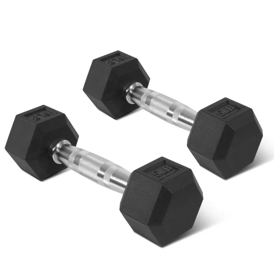 Rubber Hex Dumbbell Set 2
