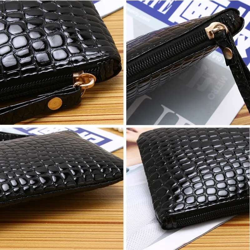 New Fashion Design PU Women's Zero Wallet Fashion Handbag Card Bag Money Bag Suitable Ladies Travel Portable Makeup Bags