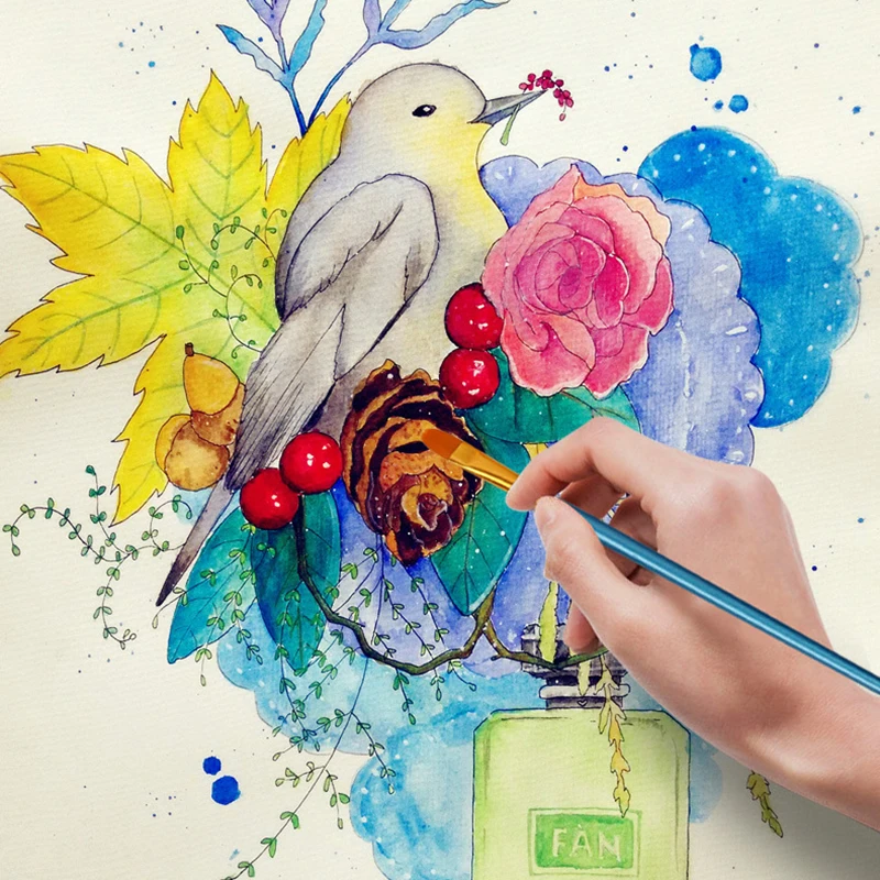 10 Pcs/pack Paint Brushes Set Painting Art Brush for Acrylic Oil Watercolor Artist Professional Painting Kits