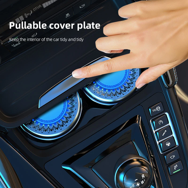 BYD Atto 3 E6 Tang F3 Song F3R Qing Yuan I3 S7 G3 M6 L3 D1 S6 용 LED 조명 장착 휴대용 재떨이, 맞춤형 로고