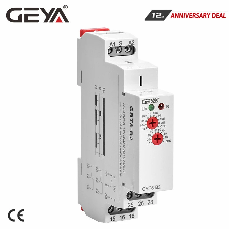 Controls & Indicators Relays Mini Power Off Delay Time Relay DIN Rail