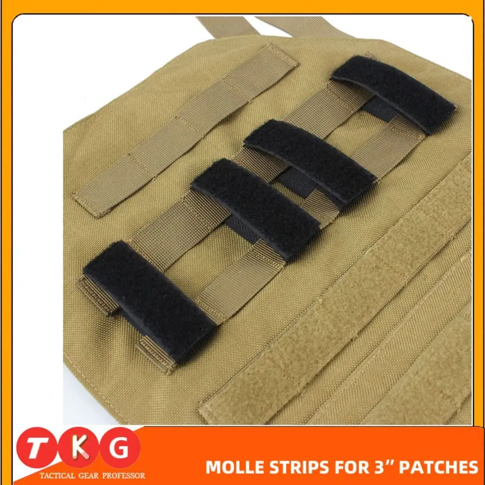 Фото Тактическая лента Molle, 3 цвета, 12/16 см, крючок для наружной панели и яркий жилет, аксессуары для уличных инструментов/нашивки для удостоверения личности №4