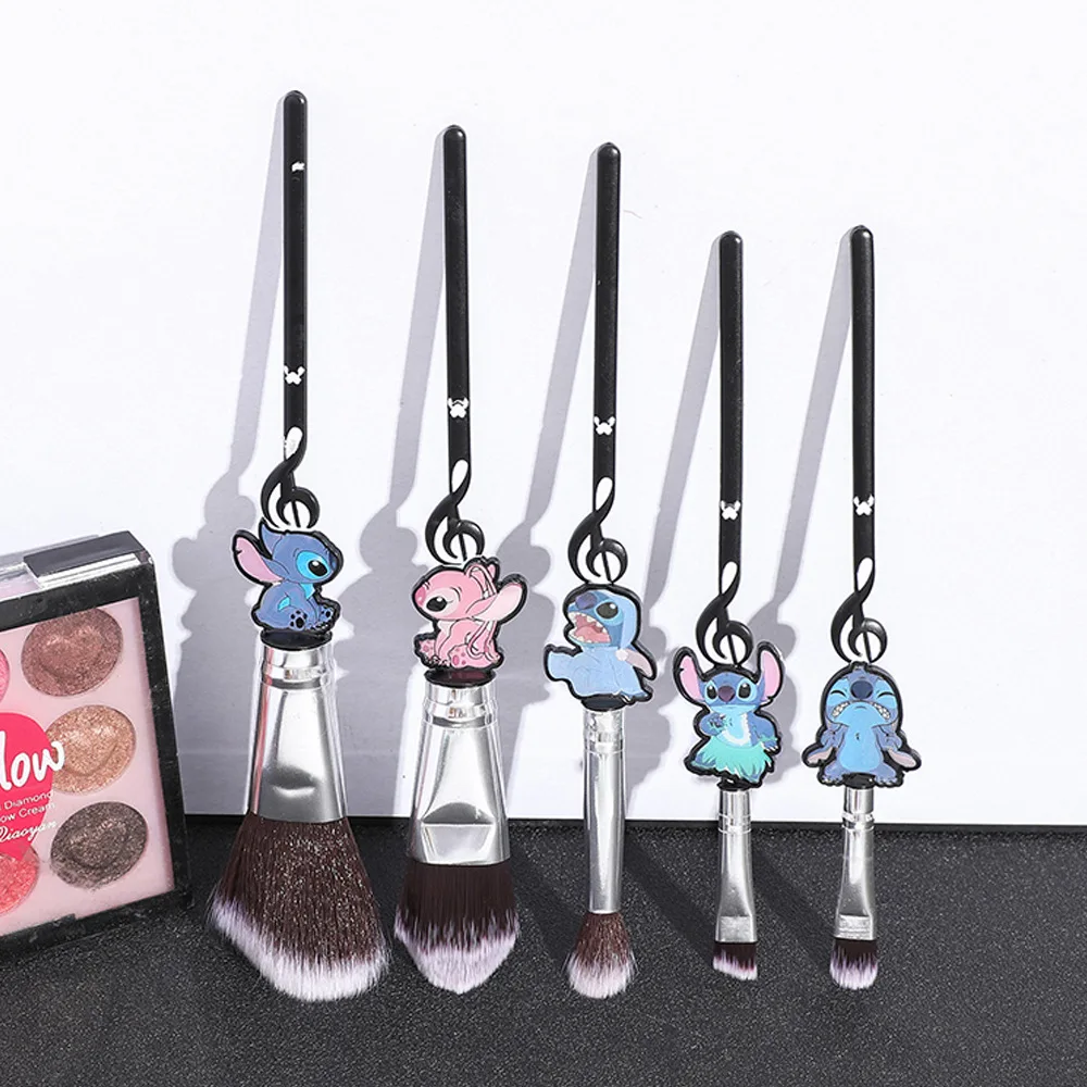 

Кисти для макияжа Disney Stitch Kawaii, профессиональные кисти в форме тубы, Кисть для макияжа из натуральных волос, косметическая кисть для лица и тела, Кисть для макияжа, ручка для красоты