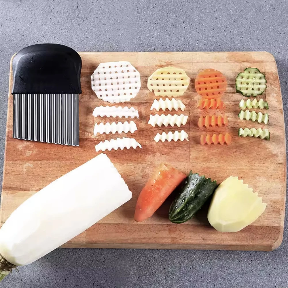 Potato Cutter Chips French Fry Maker Peeler Cut Dough Fruit Vegetable Kitchen Accessories Tool Knife Chopper Crinkle Wavy Slicer fruit slicer vegetable slicer crinkle cutter vegetable cutter potato slicer apple slicer apple cutter potato chip maker potato cutter food slicer