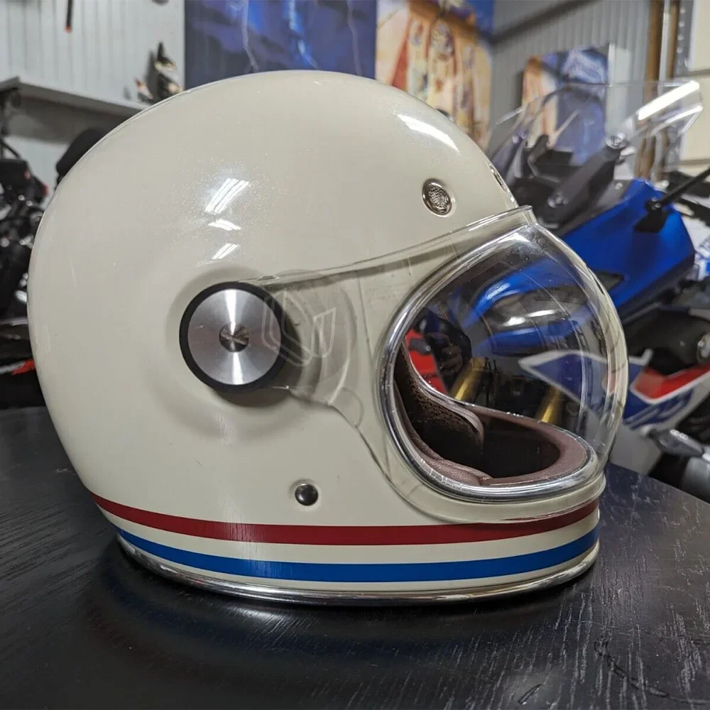 Visiera Per Casco Motociclo Bubble - In PC, 20x22.5 Cm, Anti-UV E Antivento - Foto 4