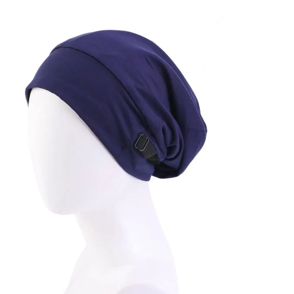 Satin Lined Sleep Cap Slouchy Beanie Slap Hat Soft Elastic Band Nightcap Hair Care Hats Wrap Head Bonnet 3
