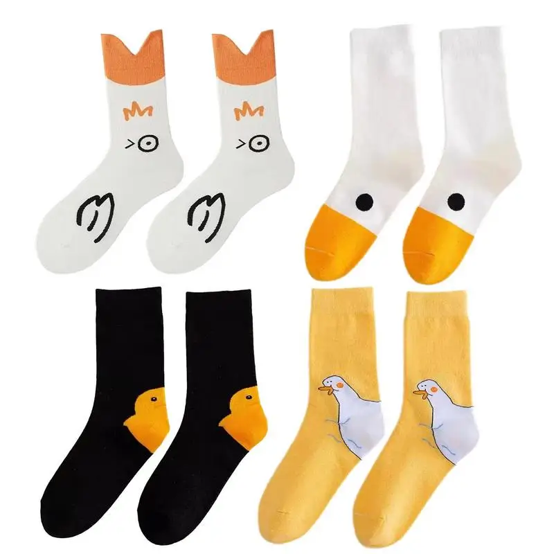 

Mens Cartoon Socks Warmth Cartoon Graphic Socks Cotton Medium Breathable Comfortable Long Stockings Soft for Women Girls Boys