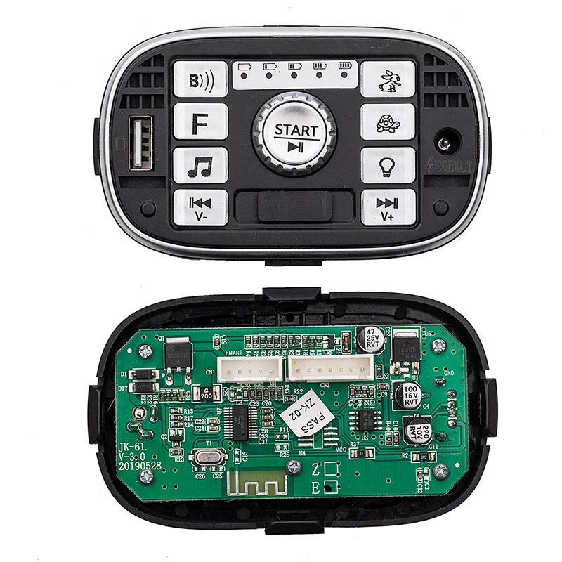 

12V 303 Children's Electric Vehicle Power Supply Central Control Switch Multi Functional Bluetooth Music Power Monitor
