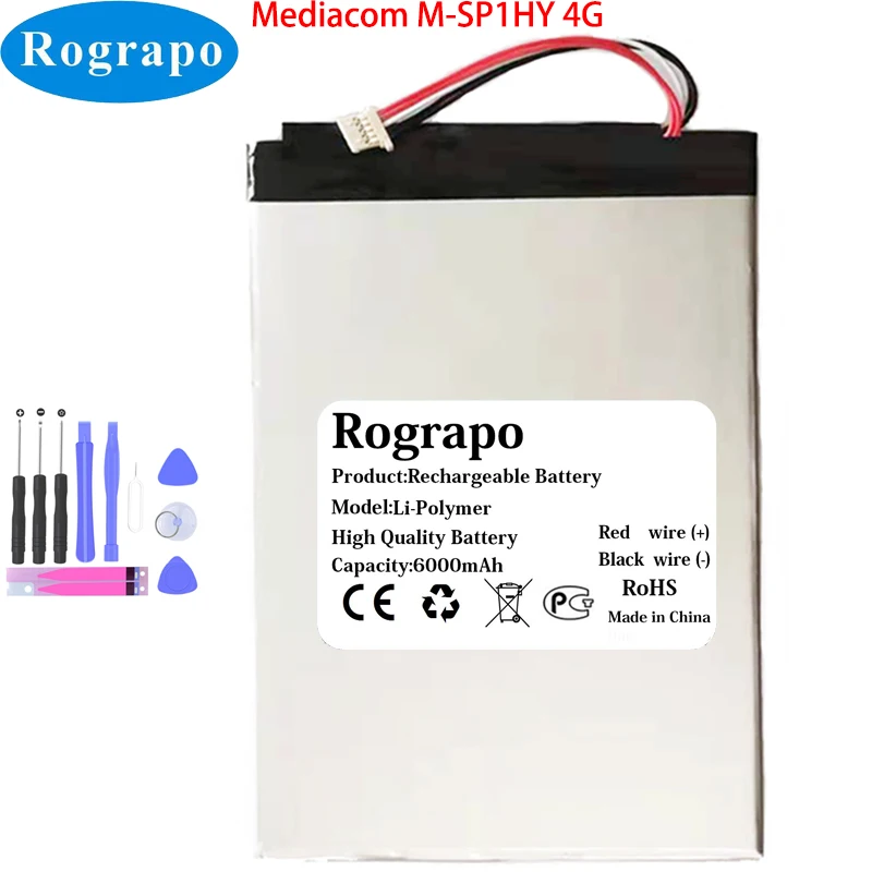 Nuova Batteria Per Tablet Pc 3.8V 6000Mah Mediacom M-Sp1Hy 4G