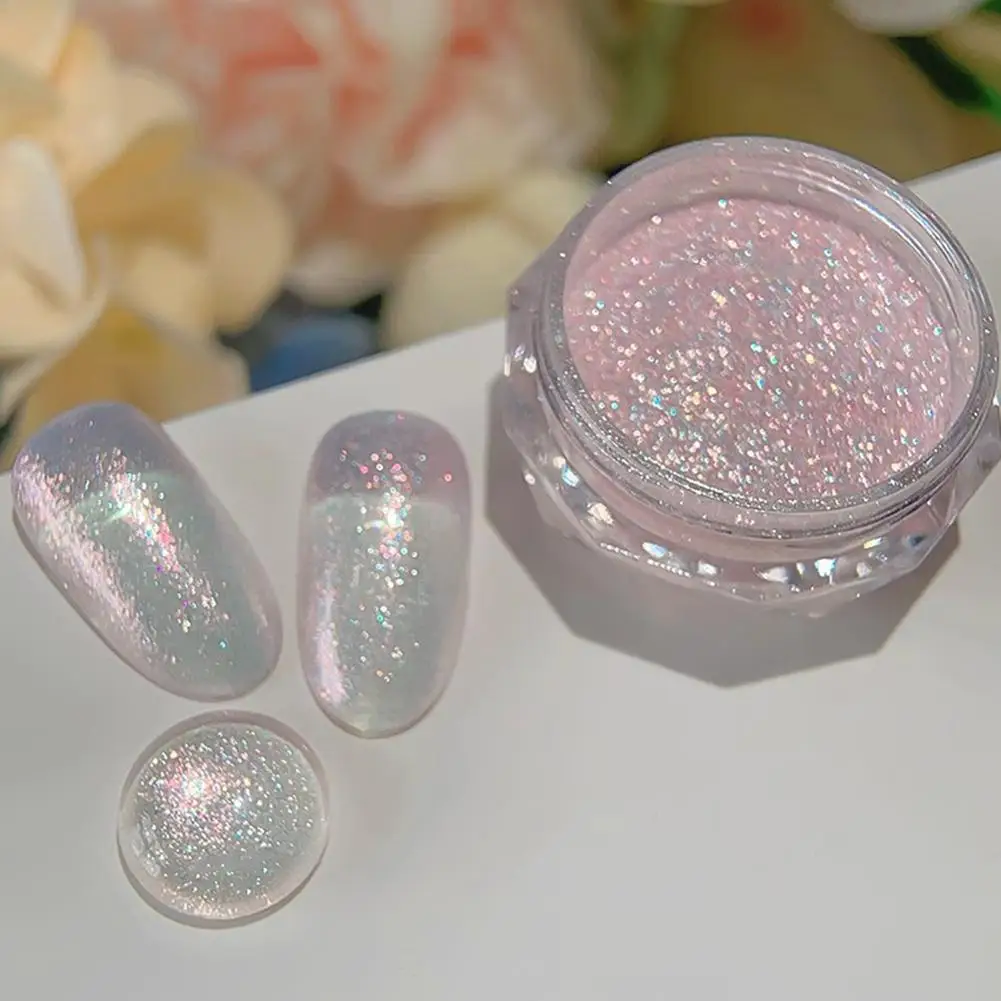Nail Powder Glitter Cat Water Light Purple Cat Magnetic Nail Powder Pigment Dust Art Manicure Supplies DIY