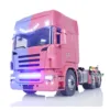 6X6 LESU 1/14 RC Tractor Truck Metal Chassis Radio Control Car  RC Hobby DIY Painted Finished Vehicle Model Sound Light Toys 1