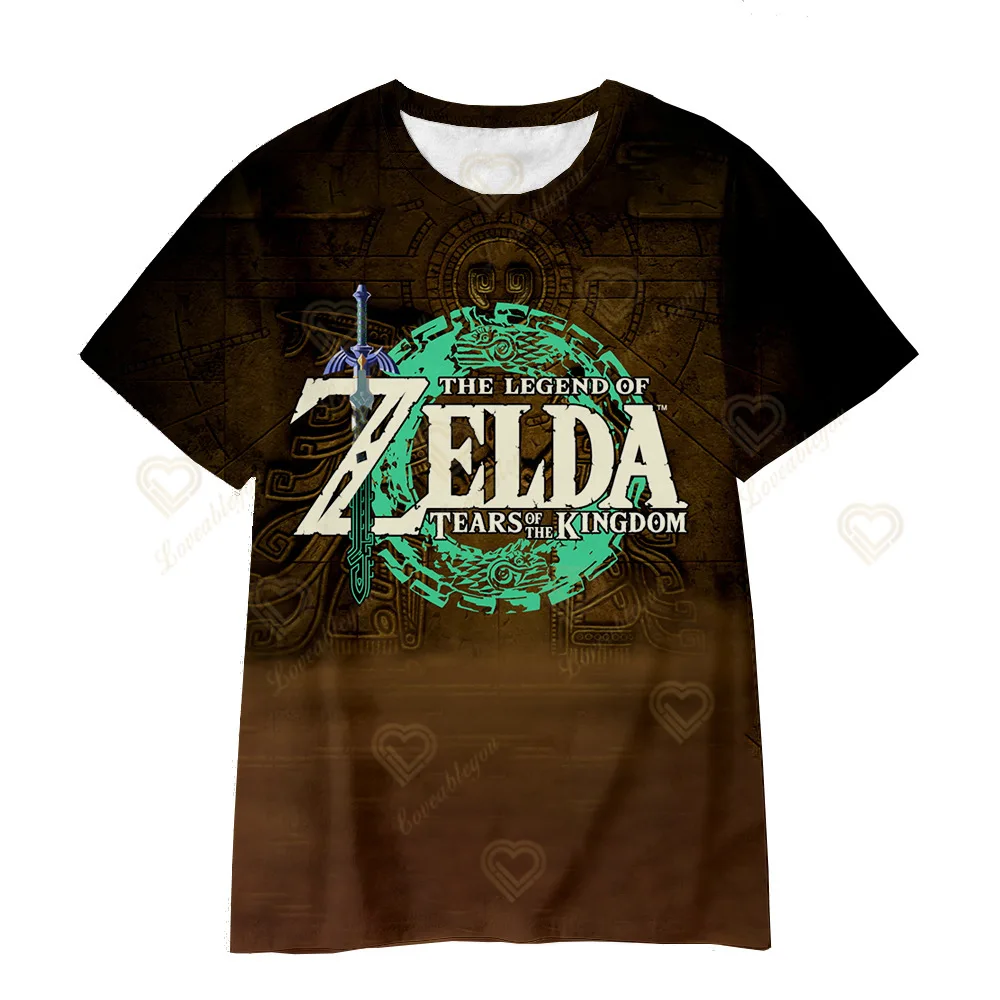 The Legend Of Zelda Link Cosplay T-Shirt Uomo Donna Summer 3D Print Camicia A Maniche Corte Costume