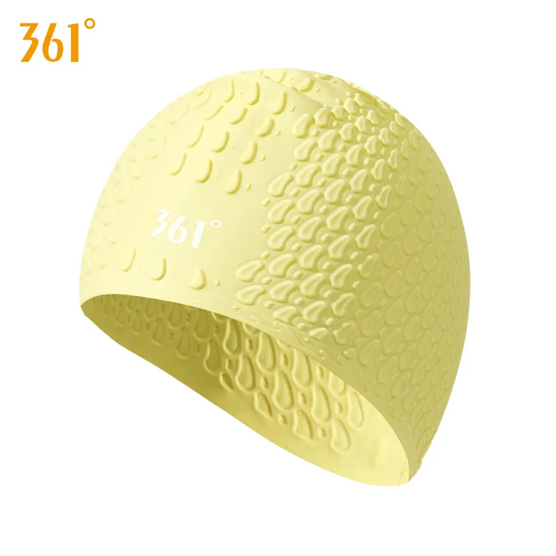 361 °Adults Waterproof Flexible Silicone Ear Long Hair Protection Surfing Swim Cap Plus Size Diving Hat Water Sport Bathing Cap 2