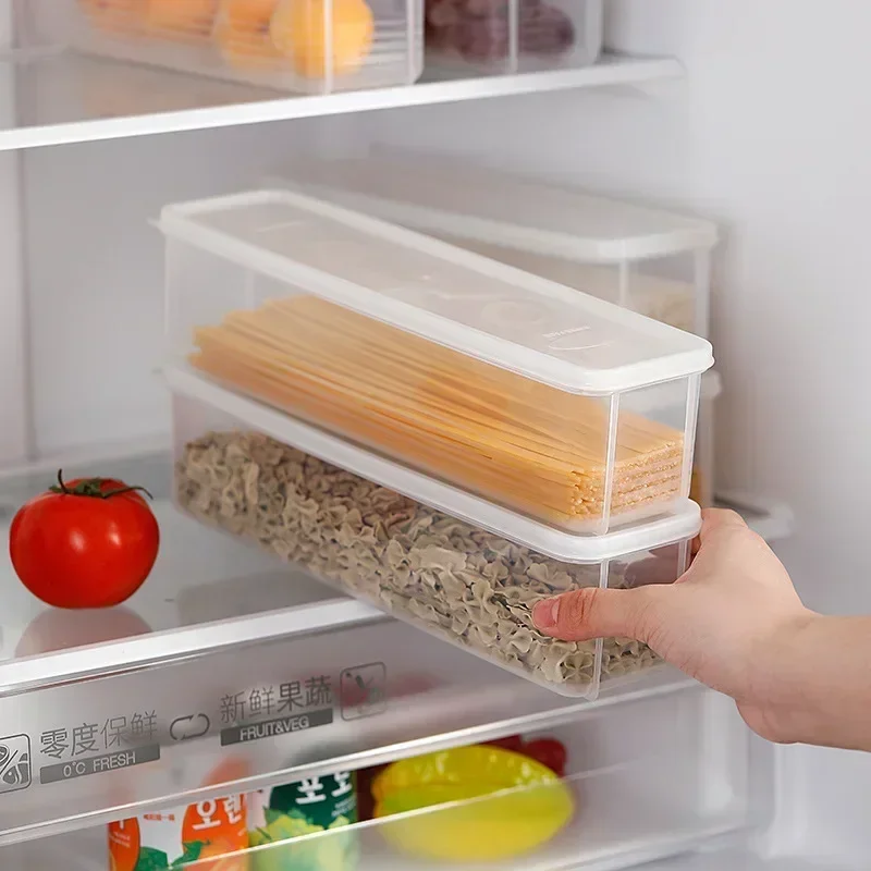 Kitchen Noodle Spaghetti Container Household Cereal Preservation Storage Box with Cover Spaghetti Box Kitchen Food Container 3