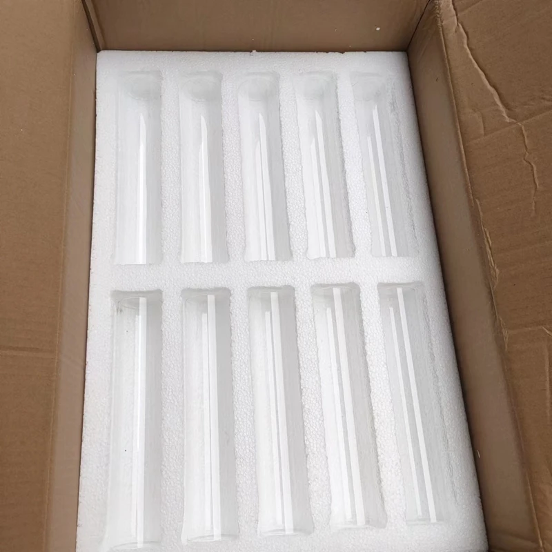 10 pcs/lot Wedding props backgammon candle holder decoration high transparent hollow tube 25cm high Glass round tube - Image 6