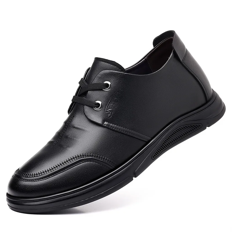 

2023 Men's Split Leather shoes 38-44 Anti-slip Loafers Soft Fashion Man Casual Leather Shoes