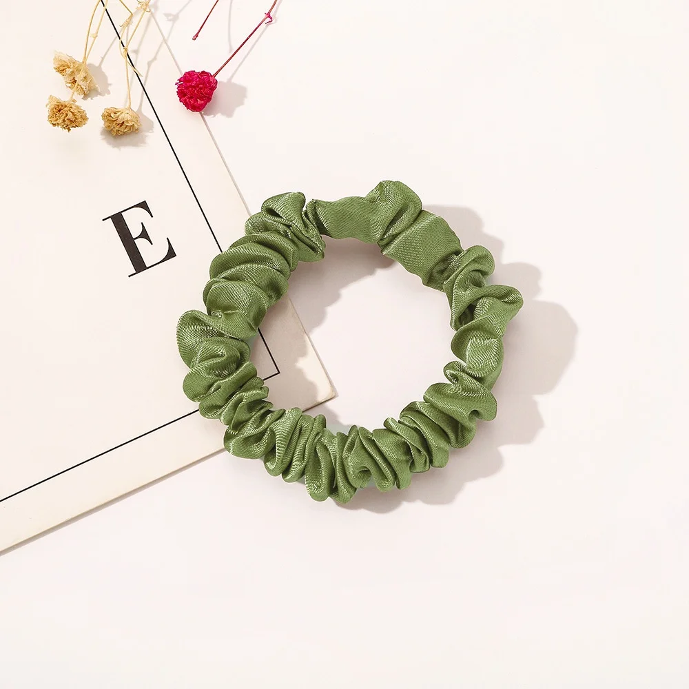 Scrunchies Raso Setoso Per Capelli – 1Pz Fascia Elastica Multicolore Per Coda Di Cavallo