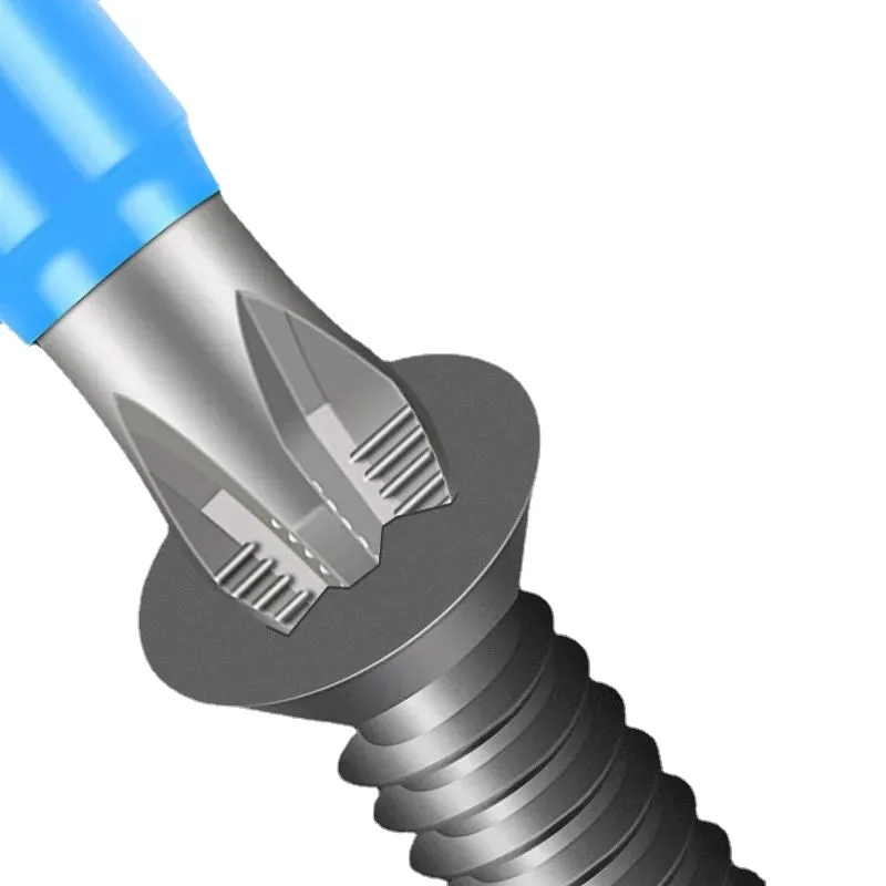 Non-slip wear-resistant screwdriver set strong magnetic high hardness super long cross electric batch electric drill 5