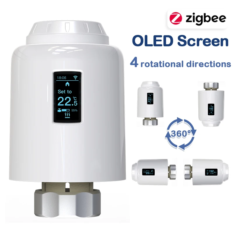 Smart Programmable Zigbee Thermostatic Radiator Valve with Voice Control