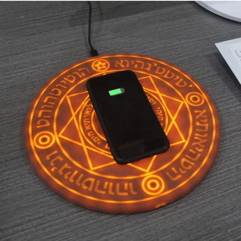 Magic Light Array Wireless Charger Secondary Cell Phone Fast Charger 10W Charging Pad for some Mobile Phone