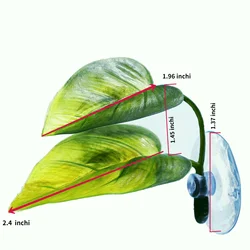 Betta Fish Relaxation Leaf Hammock Aquarium Decor (Green)