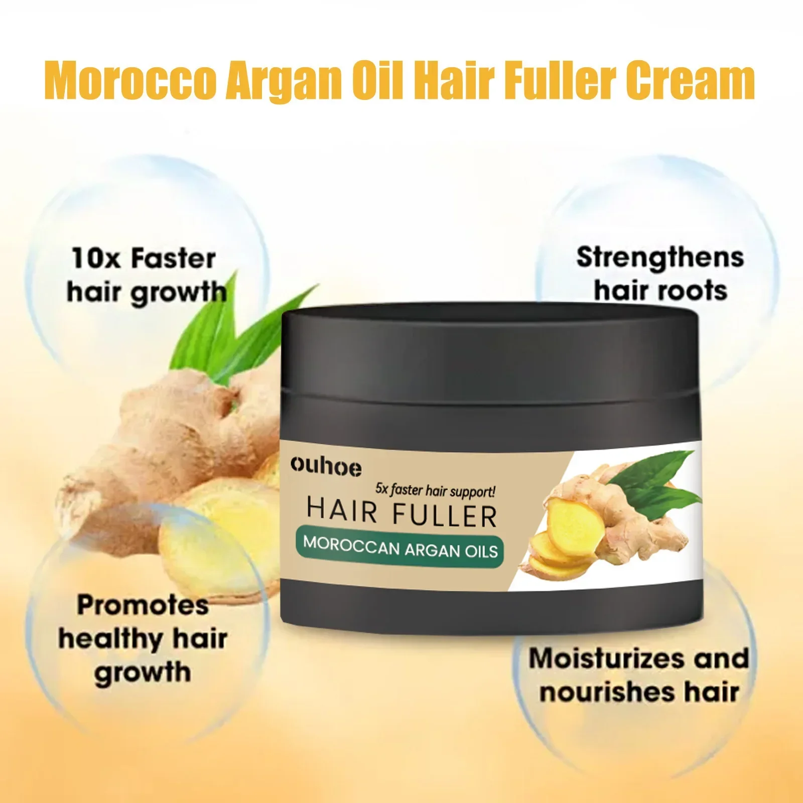 Hair Growth Cream Anti Hair Loss Baldness Scalp Treatment Prevent Dry Thinning Nourishing Repairing Men Strengthening Cream
