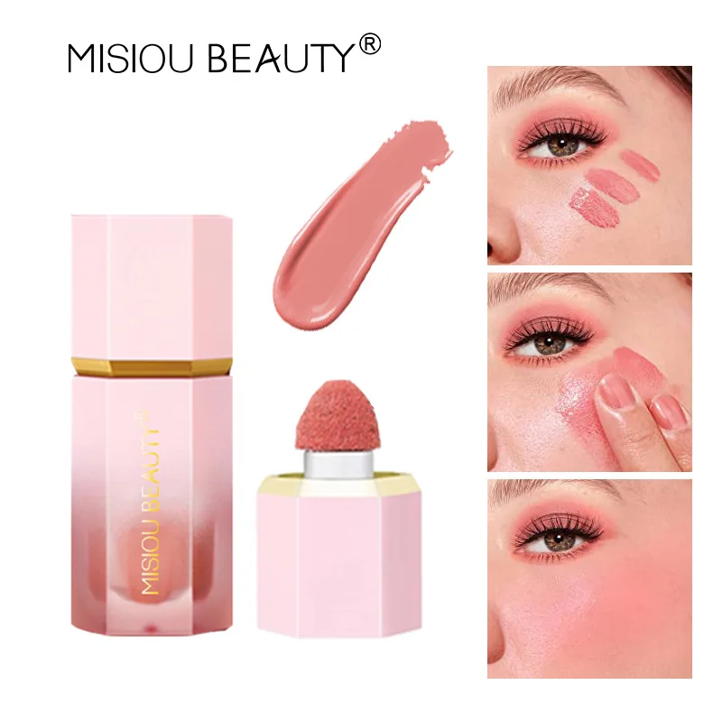 

Liquid Blush Pigment Makeup Natural Moisturizing Rouge Cream Cheek Tint Peach Blush Multi-purpose Eye Shadow Contouring Makeup