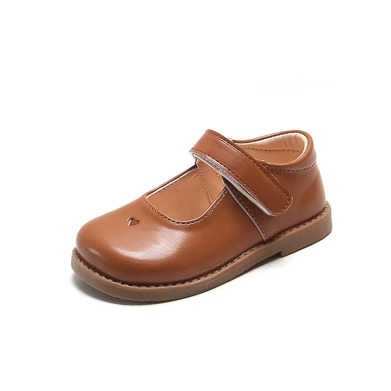 Simple Style Kids Oxfords For Girl Soft PU Leather Shoes Spring Autumn School Girls Casual Shoes Performance Flats