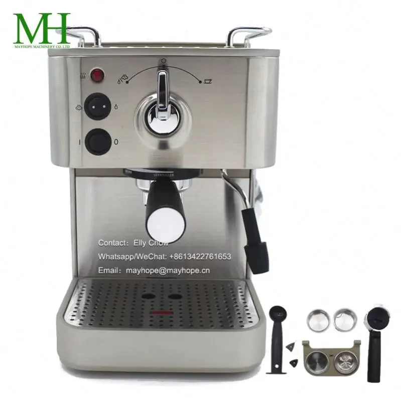 Jassy automatic coffee Machine, 19 Bar espresso coffee machine, with Automatic Milk Frother coffee makers Cappuccino 110V-240V