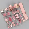 18 Pcs Hair Clip Set Cute Hair Accessories Girl Cartoon Hair Clip Headwear Bow Flower Animal Hairpin Hair Ring Box Not Included 6