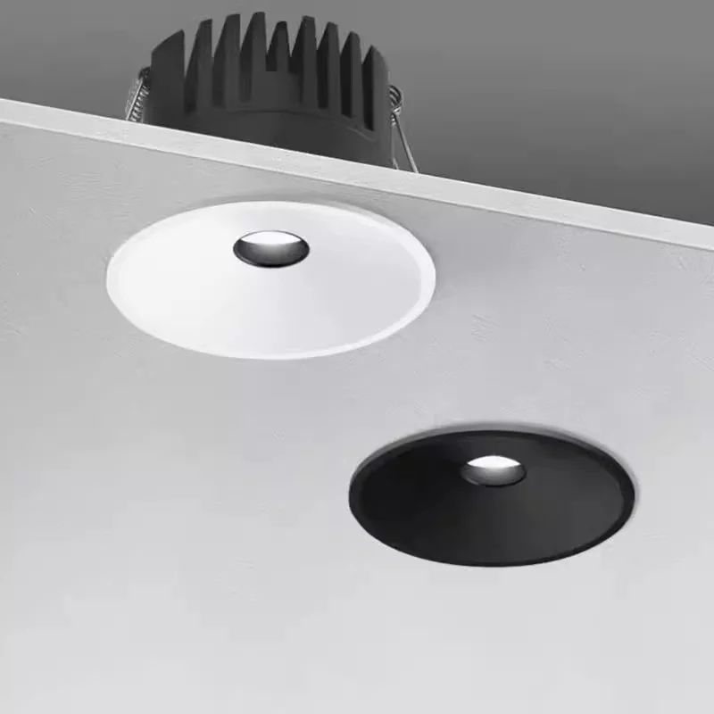 Small holes cross light Recessed Anti-glare COB spotlight micropore 5W 12W 1LED downlight Ceiling lamp 85-265V Interior lighting led downlight,recessed ceiling spotlight