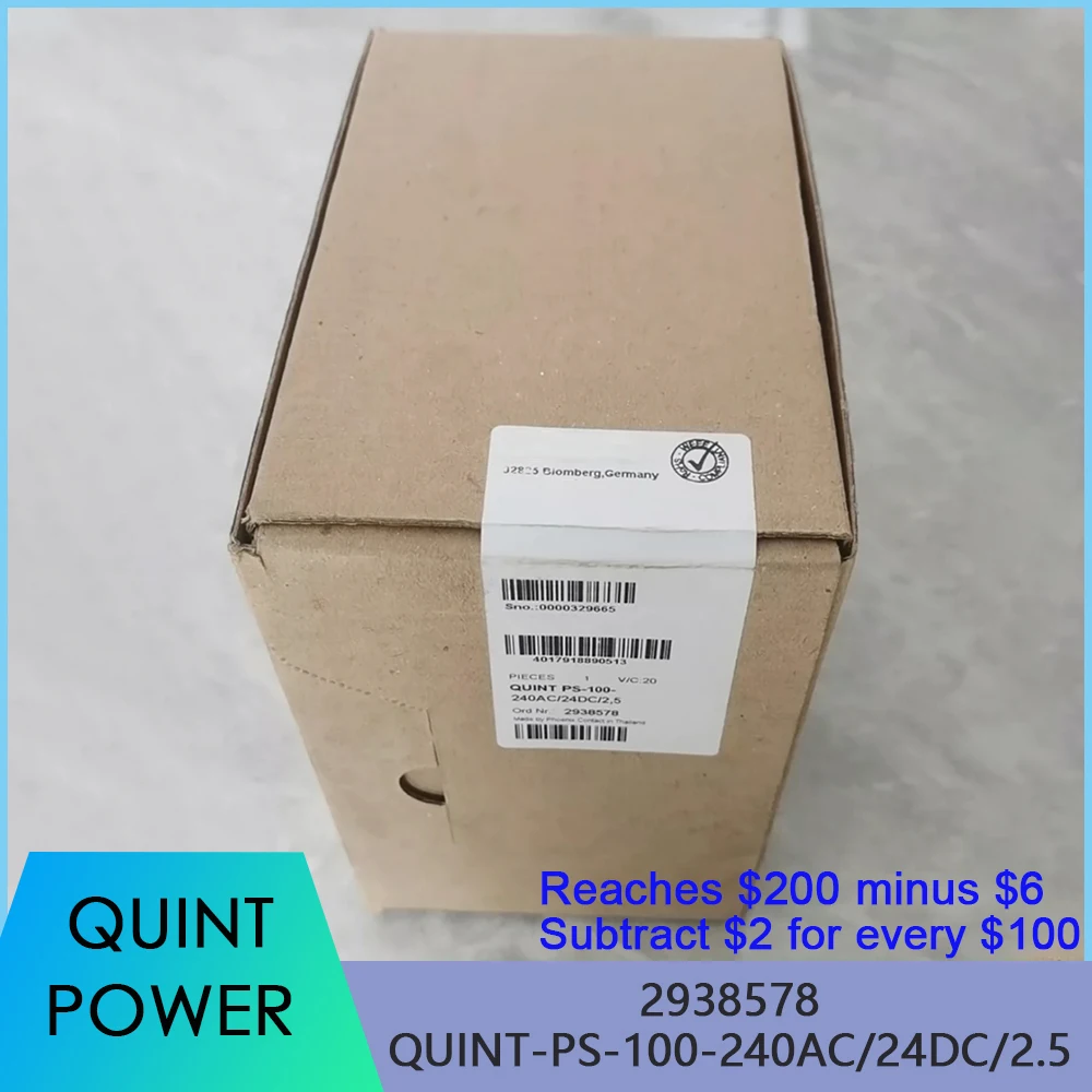 High Quality 2938578 QUINT-PS-100-240AC/24DC/2.5 QUINT POWER 24VDC/2.5A For Phoenix Switching Power Supply Fast Ship 1 High Quality 2938578 QUINT PS 100 240AC 24DC 2 5 QUINT POWER 24VDC 2 5A For