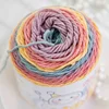 3-Pack 300g/10.58oz Soft & Durable Multicolor Dyed Gradient Cotton Acrylic Blend Yarn for Knitting, Crocheting Sweaters, Scarfs 4