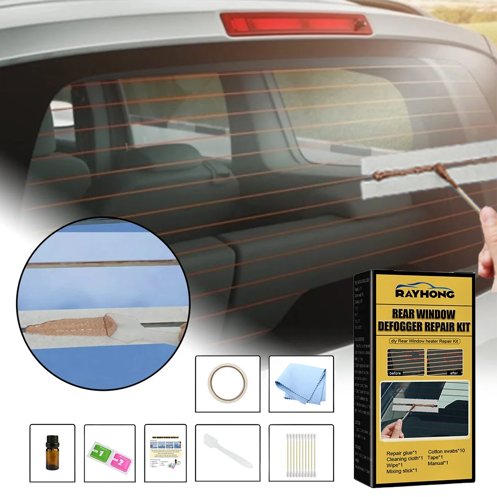 Car Rear Window Defogger Repair Kit Diy Quick Scratched Broken